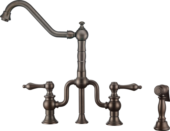 kitchen sink waterfall faucet Whitehaus Faucet  Oil Rubbed Bronze