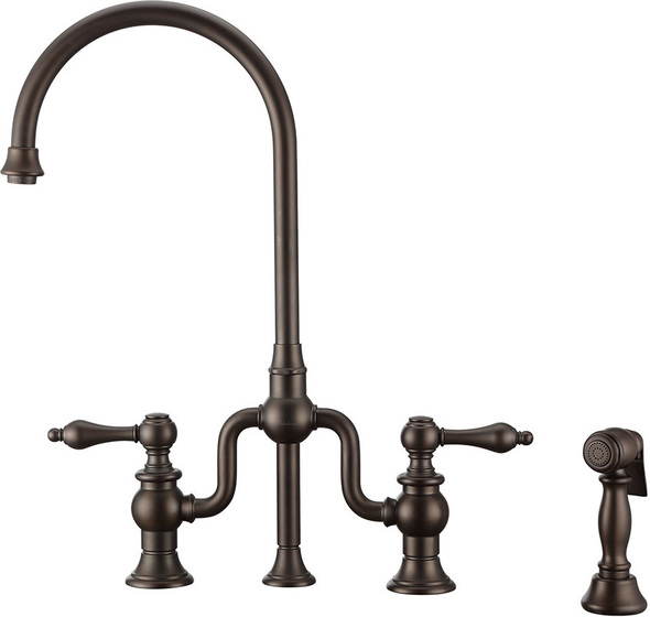 steel commercial sink Whitehaus Faucet  Oil Rubbed Bronze