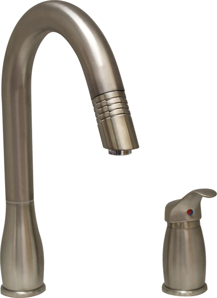 kitchen tap with filter tap Whitehaus Faucet Brushed Nickel