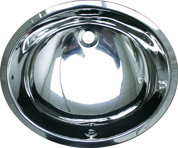 glass bowl bathroom vanity Whitehaus Sink Polished Stainless Steel