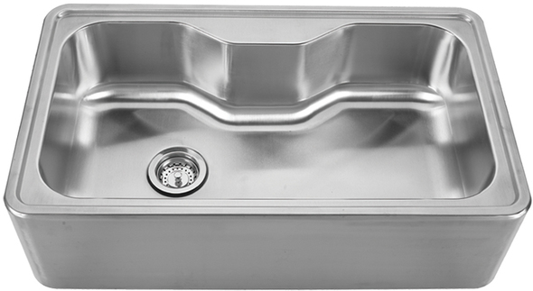 concrete farmhouse kitchen sink Whitehaus Sink Brushed Stainless Steel