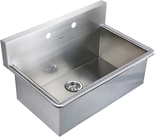 drop in utility sink for laundry room Whitehaus Sink Brushed Stainless Steel