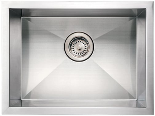 single basin apron sink Whitehaus Sink Brushed Stainless Steel