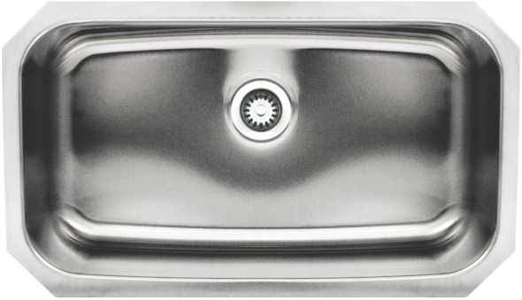 single basin drop in sink Whitehaus Sink Brushed Stainless Steel