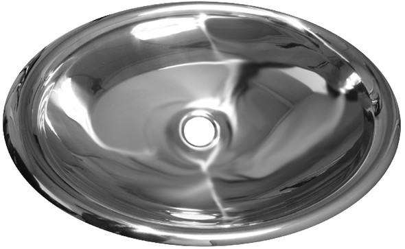 mounted bathroom vanity Whitehaus Sink Mirrored Stainless Steel