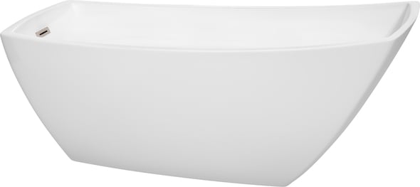 bathroom tub and tile ideas Wyndham Freestanding Bathtub White