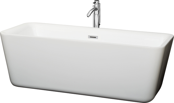  Wyndham Freestanding Bathtub Soaking Bath Tubs White