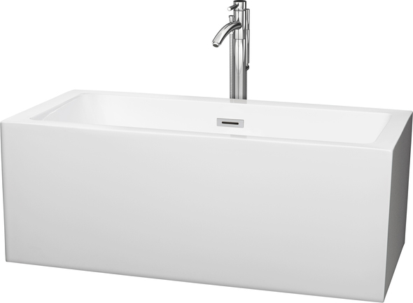 bathtub brush with long handle Wyndham Freestanding Bathtub White