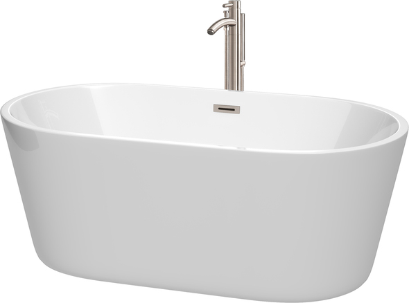 clear bath tubs Wyndham Freestanding Bathtub White