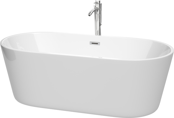 bathroom tub door ideas Wyndham Freestanding Bathtub White