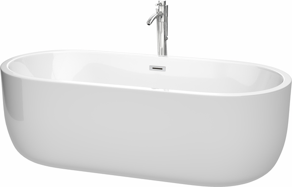 used freestanding tub Wyndham Freestanding Bathtub White