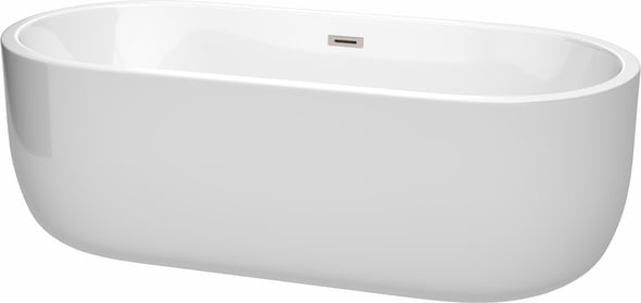 bathtub fitting in bathroom Wyndham Freestanding Bathtub White