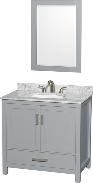 40 inch vanity top with sink Wyndham Vanity Set Gray Modern