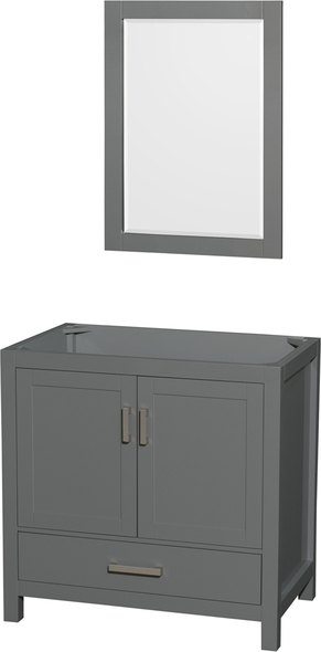 small vanity designs Wyndham Vanity Cabinet Dark Gray Modern