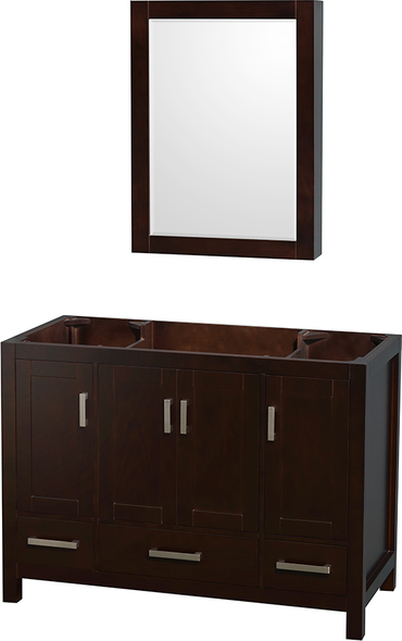 long vanity with one sink Wyndham Vanity Cabinet Espresso Modern