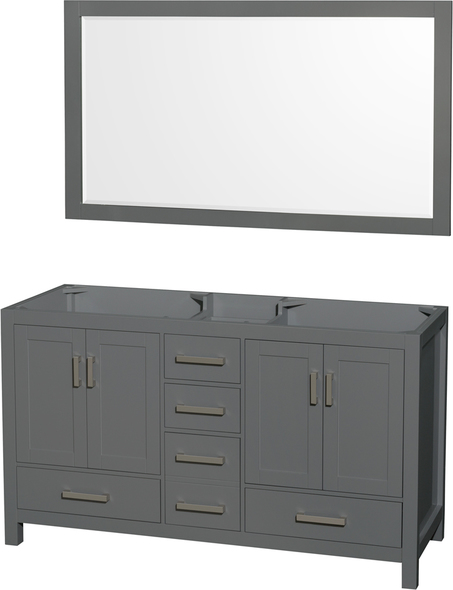 white wood vanity unit Wyndham Vanity Cabinet Dark Gray Modern