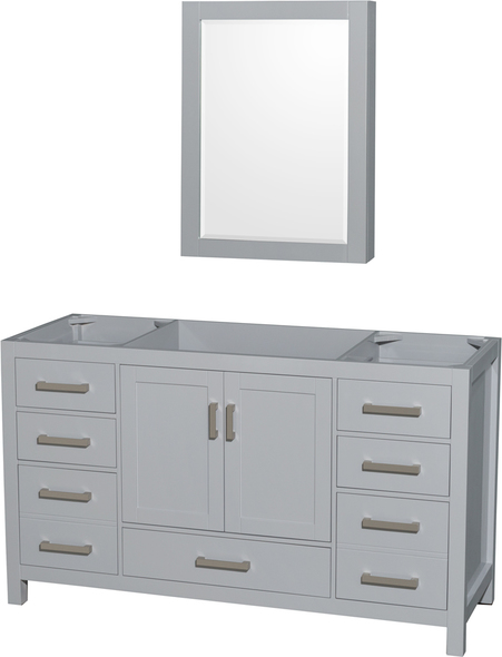 best wood for bathroom vanity top Wyndham Vanity Cabinet Gray Modern