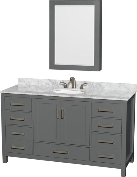 72 inch bathroom countertop Wyndham Vanity Set Dark Gray Modern