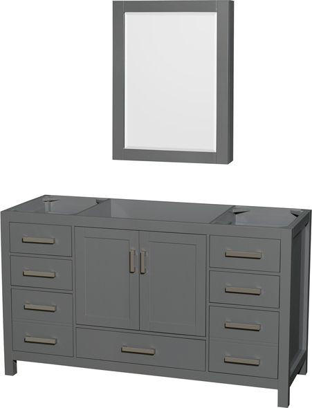 vanity clearance Wyndham Vanity Cabinet Dark Gray Modern