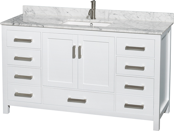 bathroom top cabinets Wyndham Vanity Set White Modern