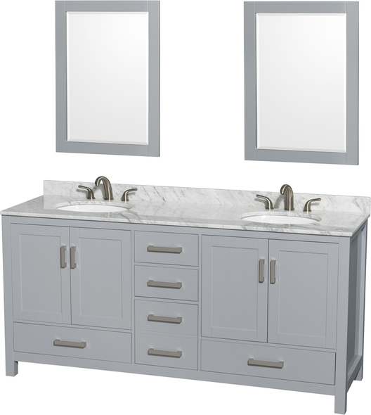 vanity and sink unit Wyndham Vanity Set Gray Modern