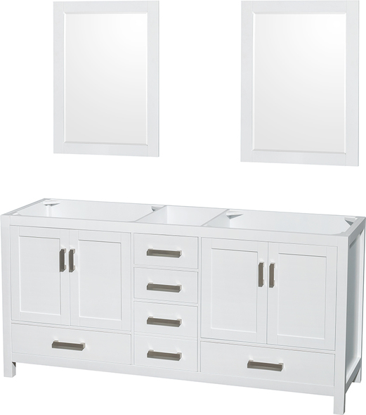 30 vanity with top Wyndham Vanity Cabinet White Modern