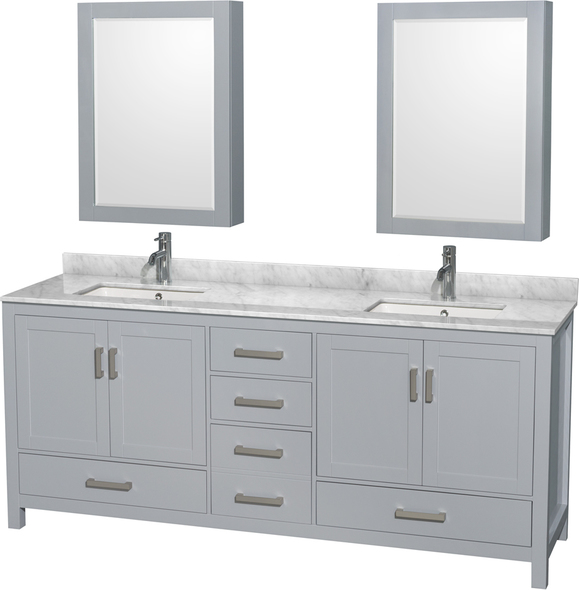 bath vanity without top Wyndham Vanity Set Gray Modern