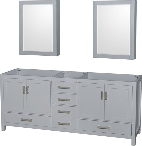 modern vanity set Wyndham Vanity Cabinet Gray Modern