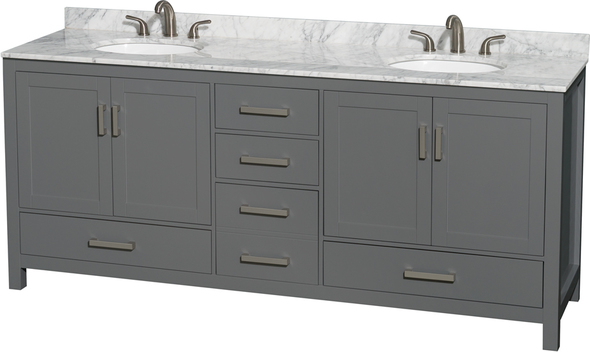 bathroom counter top replacement Wyndham Vanity Set Dark Gray Modern