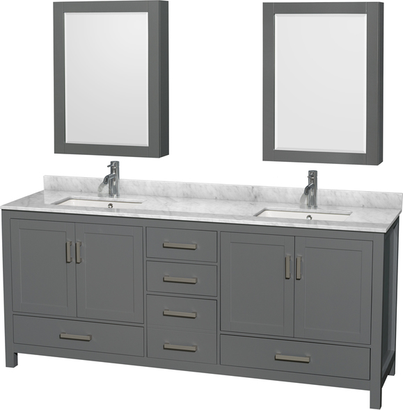 72 bathroom vanity without top Wyndham Vanity Set Dark Gray Modern