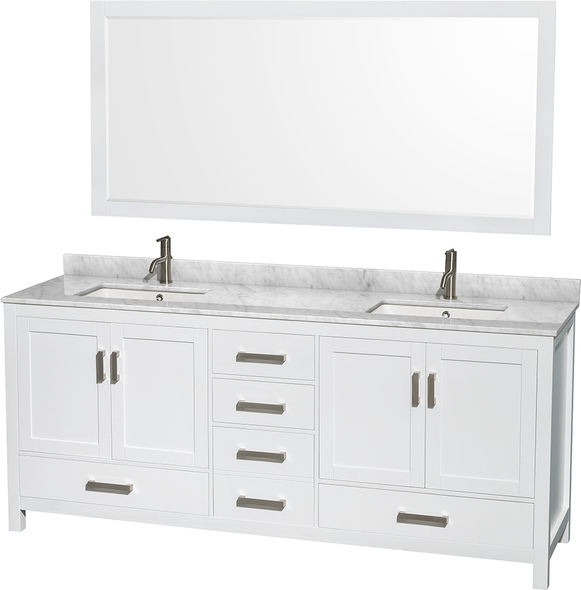 bathroom vanity and cabinet set Wyndham Vanity Set White Modern