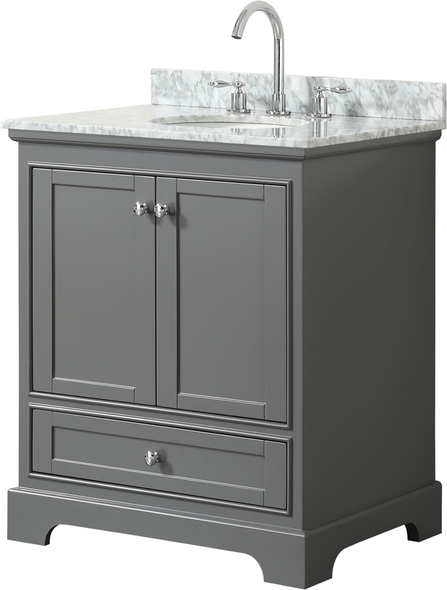 30 inch wide bathroom vanity Wyndham Vanity Set Dark Gray Modern