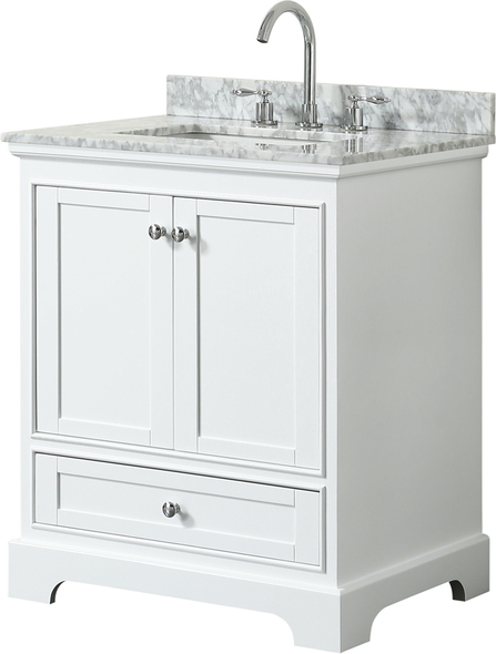 50 double sink vanity Wyndham Vanity Set White Modern