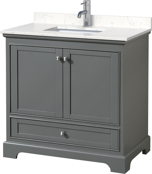 oak vanity with sink Wyndham Vanity Set Dark Gray Modern