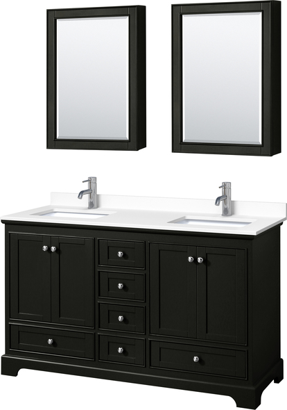 twin sink vanity unit Wyndham Vanity Set Espresso Modern
