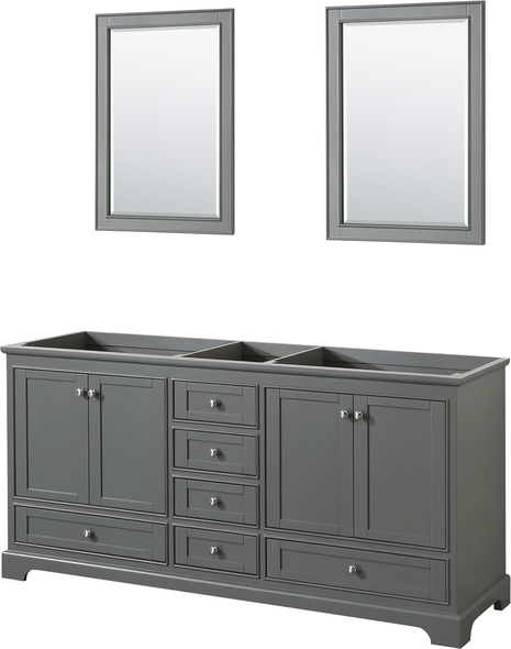 wooden vanity with sink Wyndham Vanity Cabinet Dark Gray Modern
