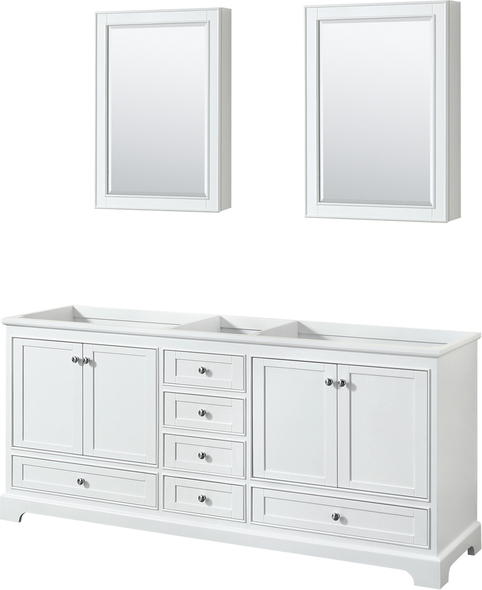 50 inch double sink vanity Wyndham Vanity Cabinet White Modern