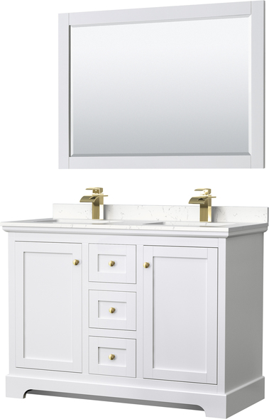 60 inch double sink vanity with top Wyndham Vanity Set White Modern
