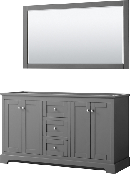 30 inch white vanity with black hardware Wyndham Vanity Cabinet Dark Gray Modern