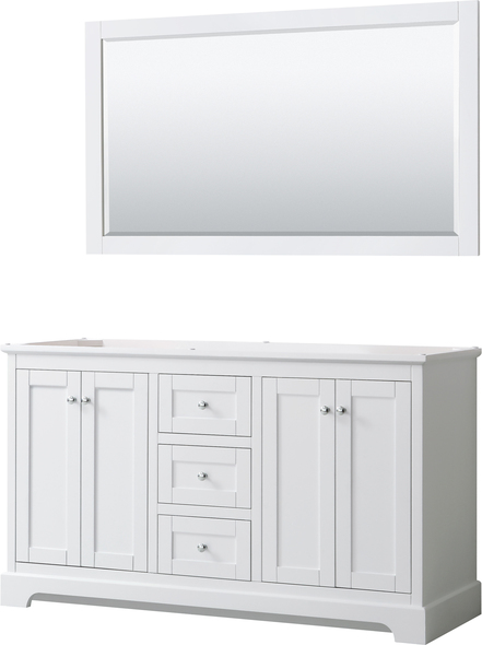 affordable bathroom vanities Wyndham Vanity Cabinet White Modern