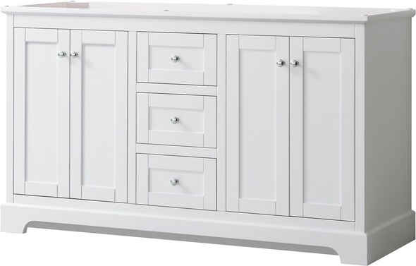 double sink cabinet size Wyndham Vanity Cabinet White Modern