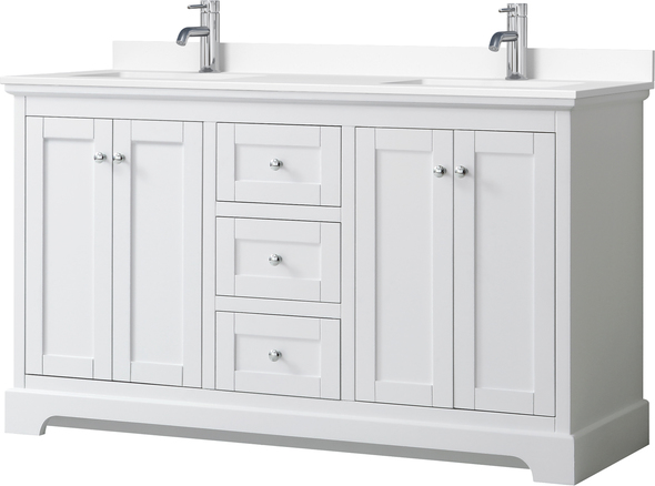 clearance bathroom vanity with sink Wyndham Vanity Set White Modern