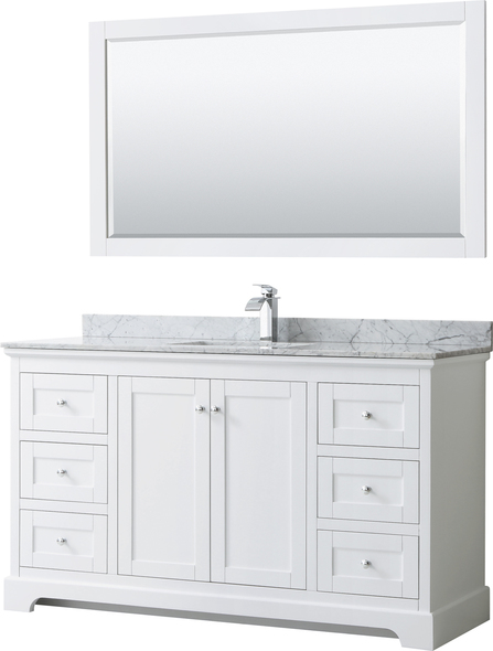 60 inch bathroom vanity ideas Wyndham Vanity Set White Modern