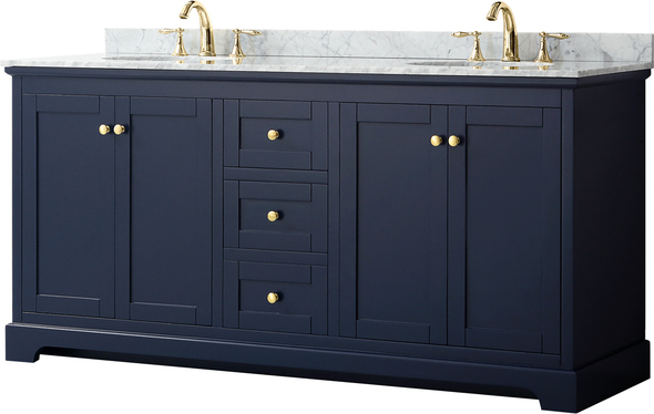 vanity unit with countertop basin Wyndham Vanity Set Dark Blue Modern