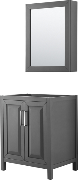 one piece sink and countertop Wyndham Vanity Cabinet Dark Gray Modern