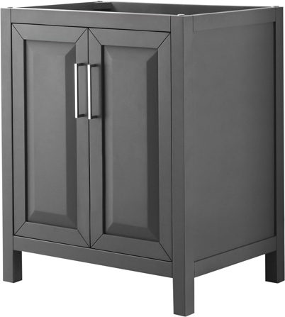 bath tops Wyndham Vanity Cabinet Dark Gray Modern