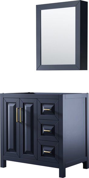 small bathroom sink cabinet ideas Wyndham Vanity Cabinet Dark Blue Modern