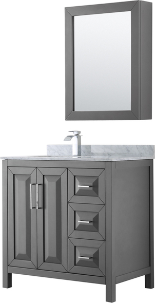 double sink vanity with tower Wyndham Vanity Set Dark Gray Modern