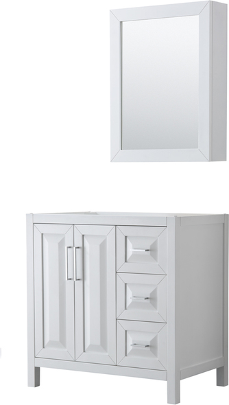 custom vanity unit Wyndham Vanity Cabinet White Modern