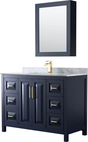 double sink bathroom vanity sizes Wyndham Vanity Set Dark Blue Modern
